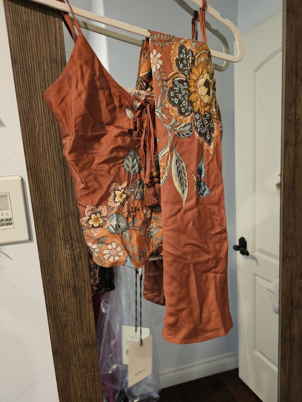 Spell - Mojave Lily Bias Skirt (Amber) And SPELL - Mojave Lily Lace Up Cami - Picture 13 of 13